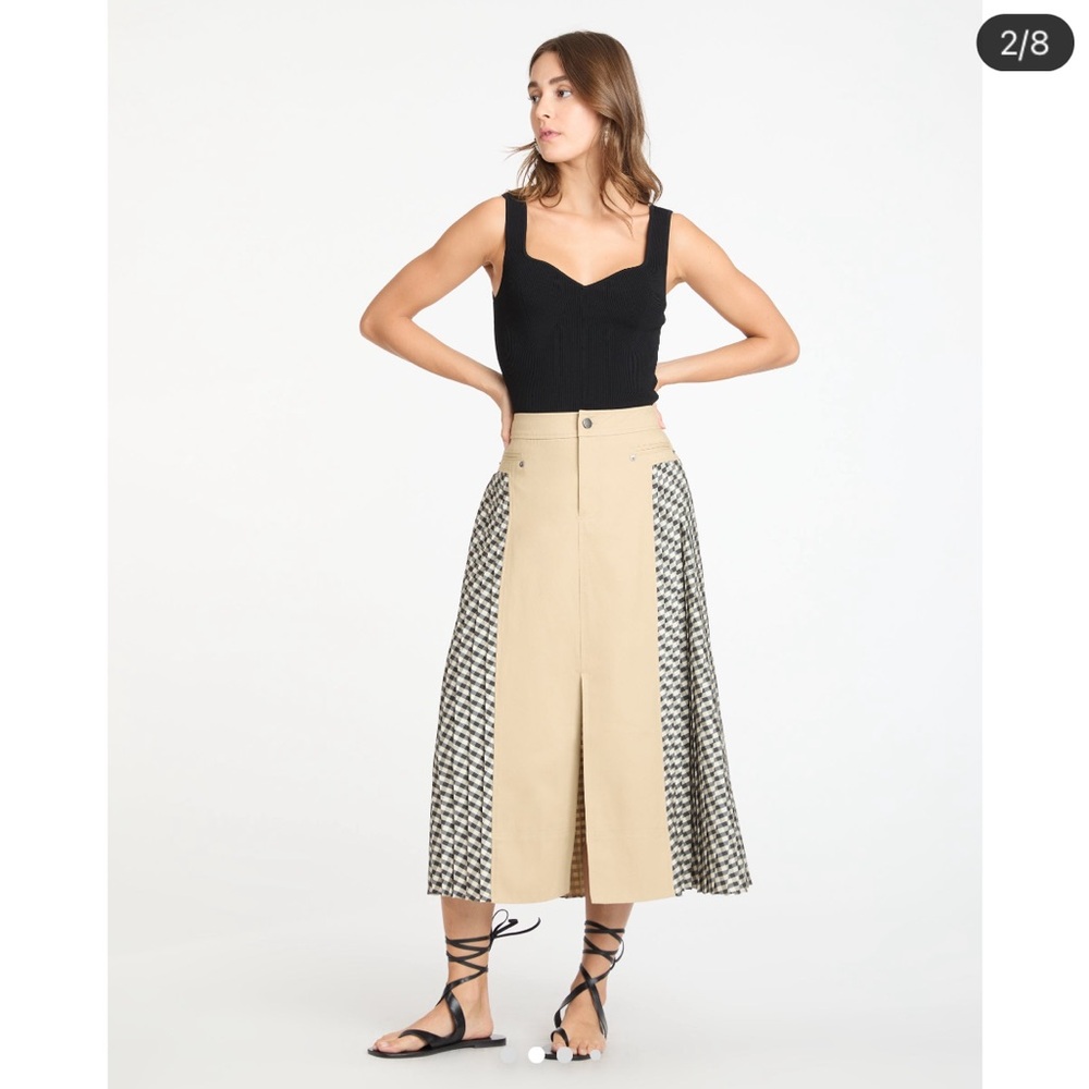 Tanya Taylor Decland Skirt size 6 Gingham!